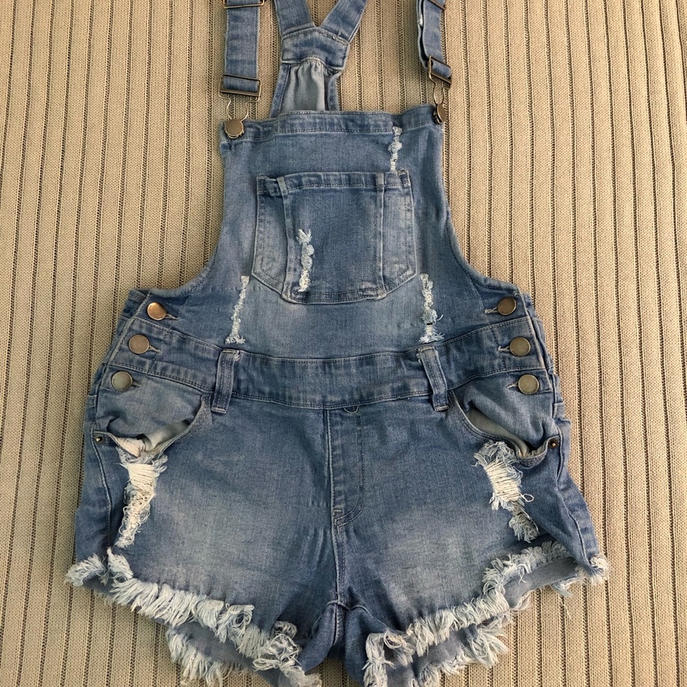 Jean Shorts Overalls Fashion Nova